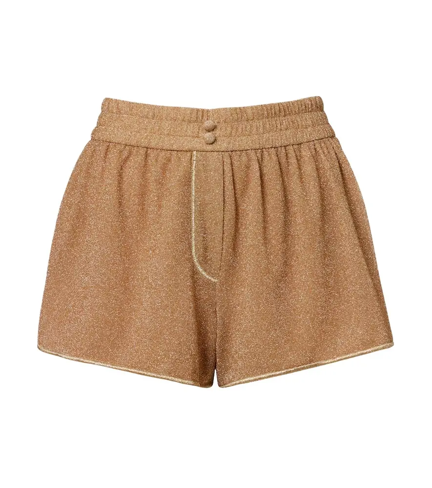 Oseree Oséree Lumière lamé shorts