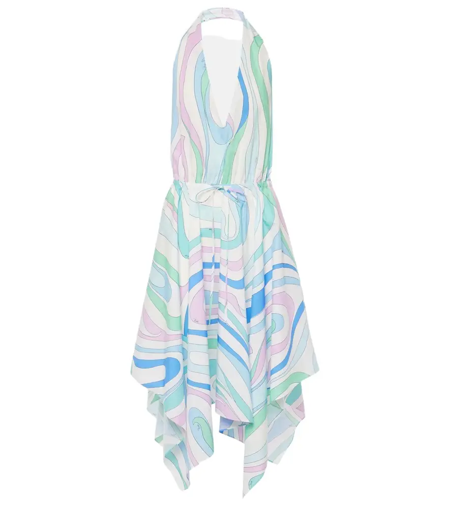 Pucci Marmo halterneck cotton minidress