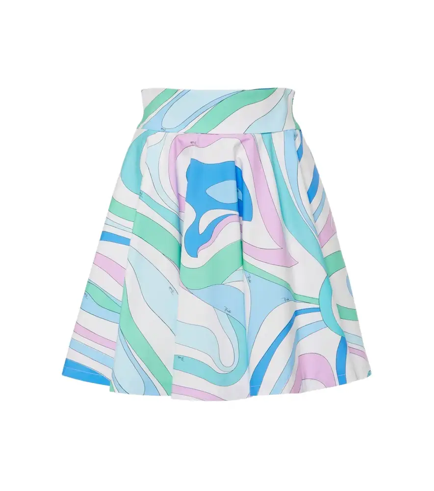 Pucci Marmo cotton poplin miniskirt