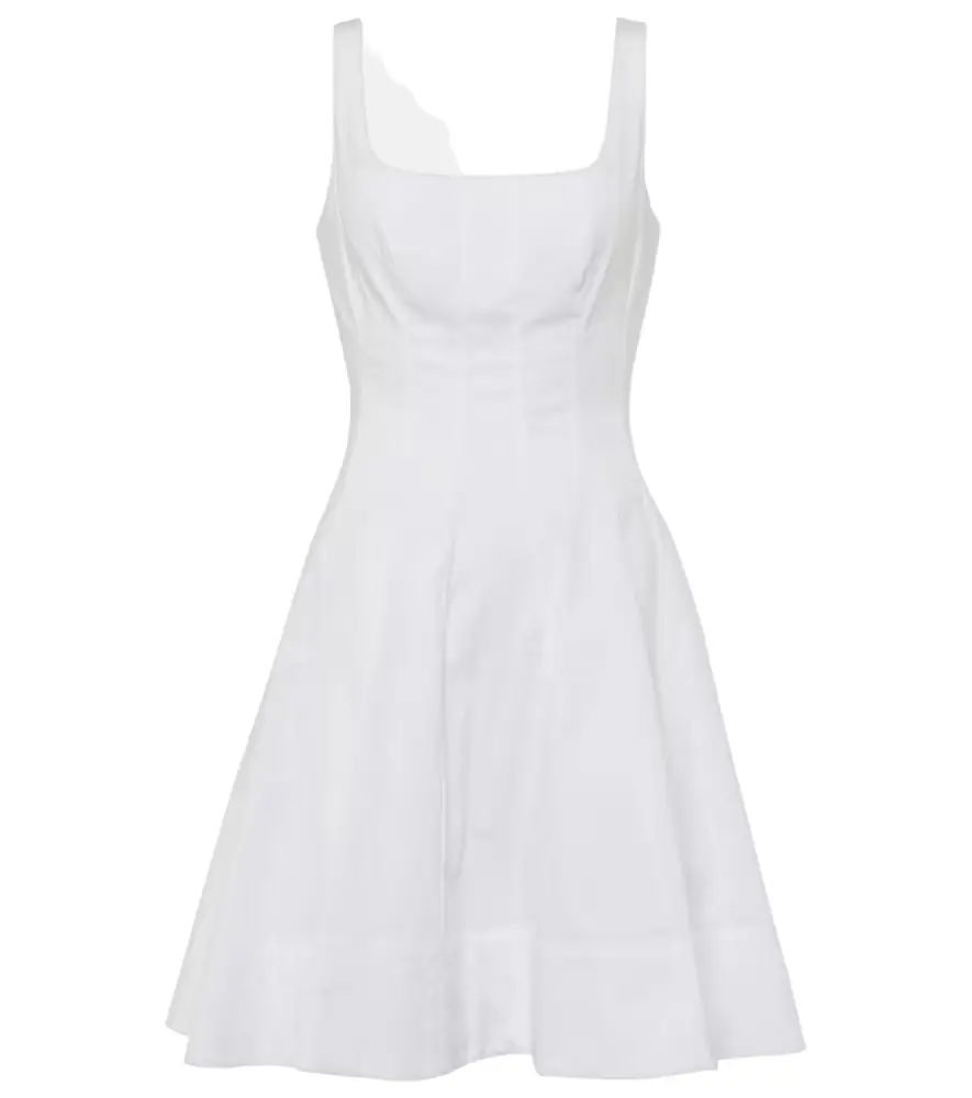 Staud Wells cotton poplin minidress