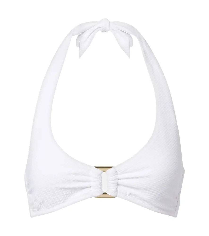 Heidi Klein Milos halterneck bikini top