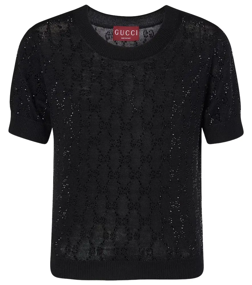 Gucci GG Crystal wool top