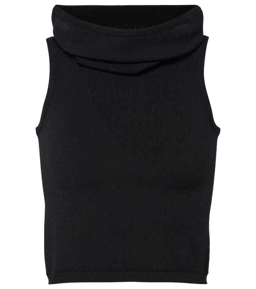 Alaia Alaïa Hooded crop top