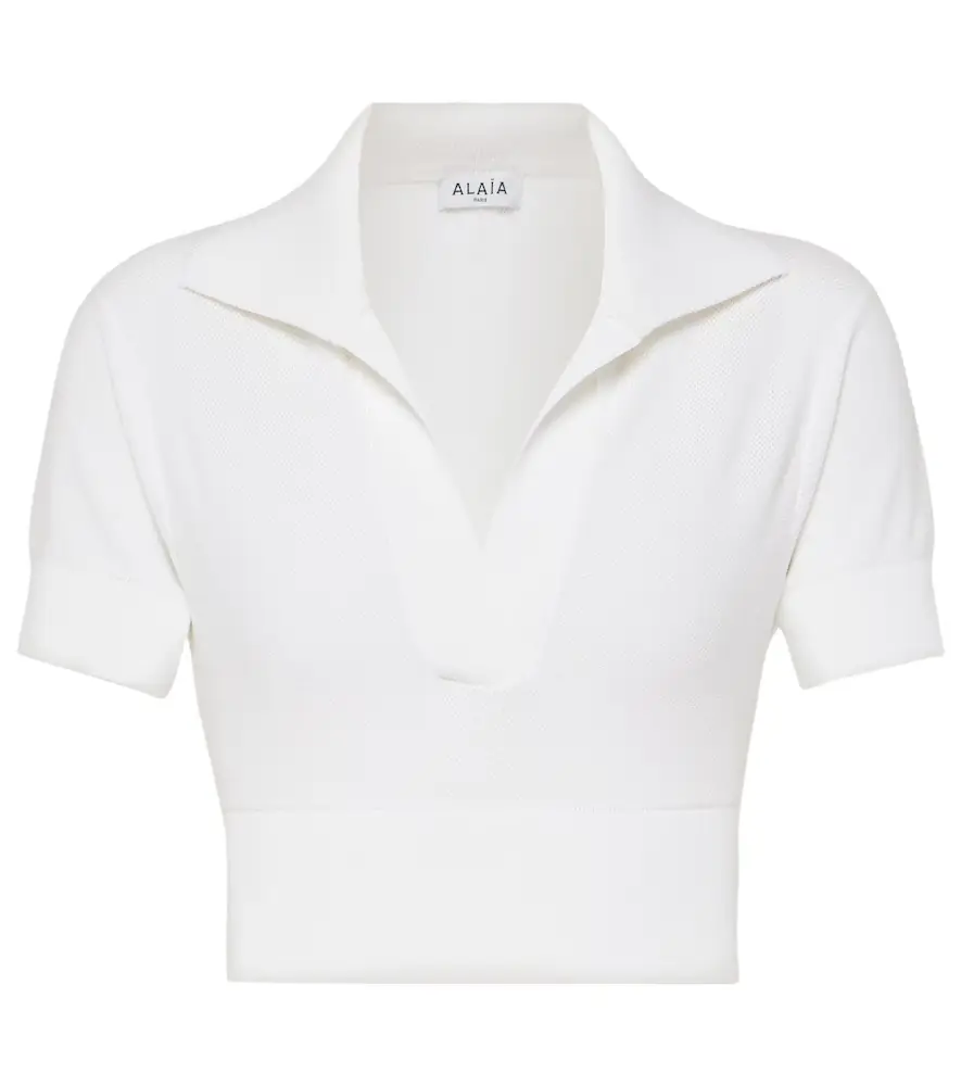 Alaia Alaïa Cropped polo shirt