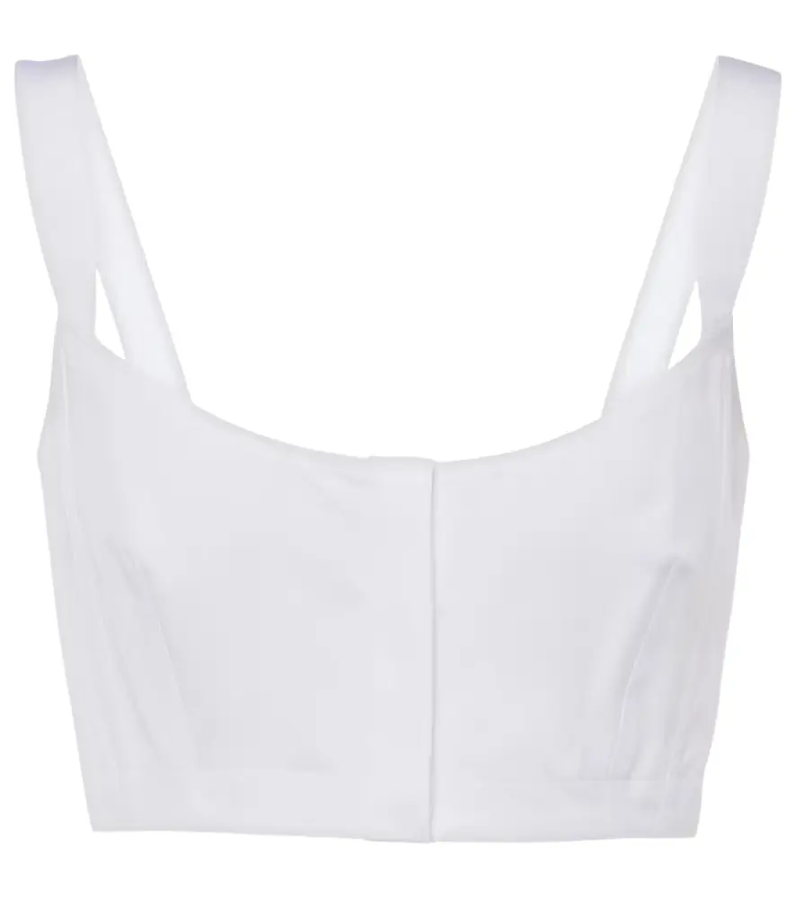 Alaia Alaïa Cotton crop top