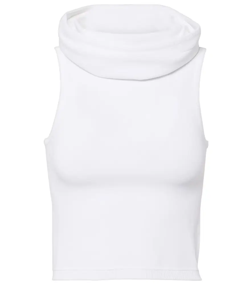 Alaia Alaïa Hooded crop top