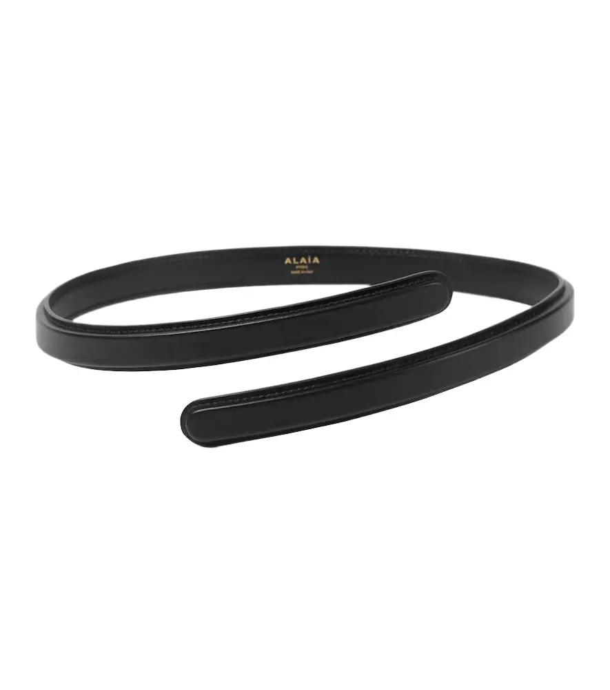 Alaia Alaïa Flex Thin Twist leather belt