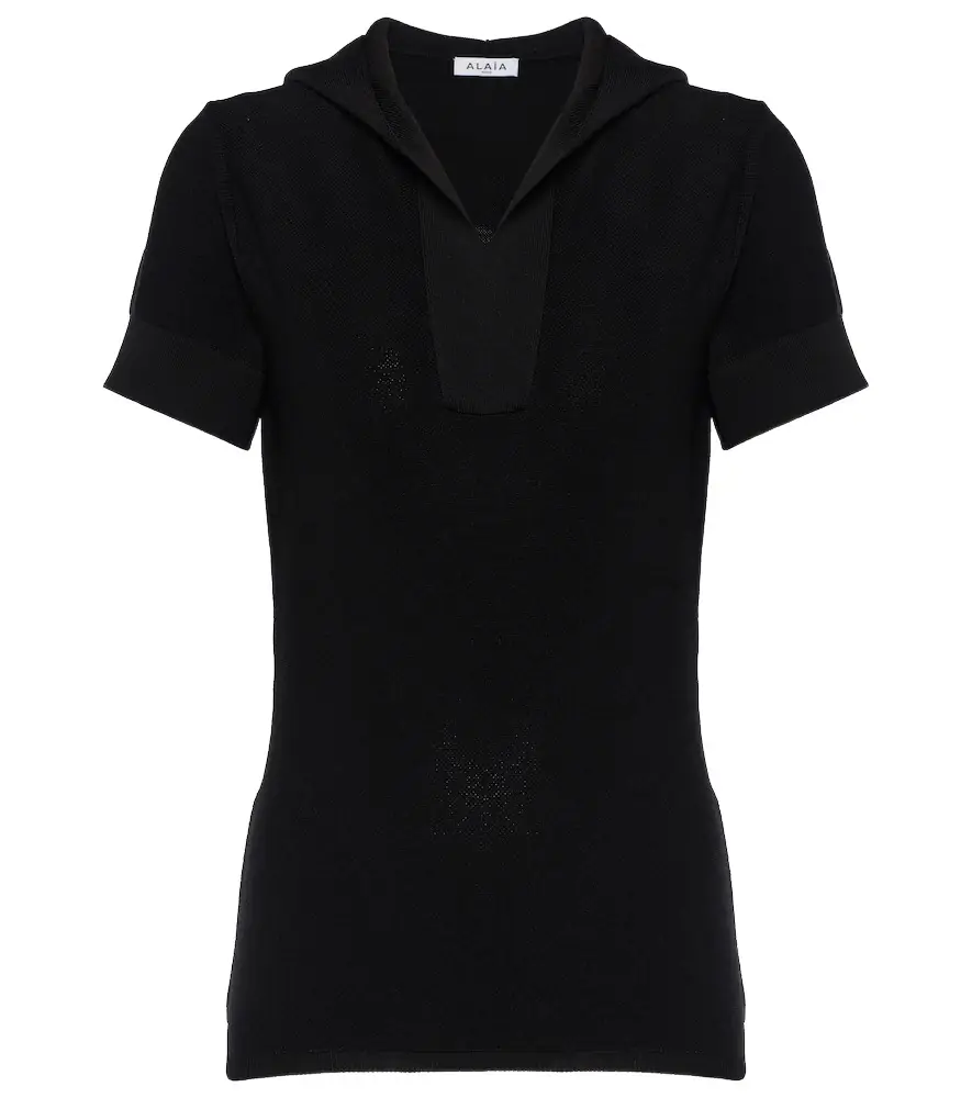 Alaia Alaïa Cropped knit top
