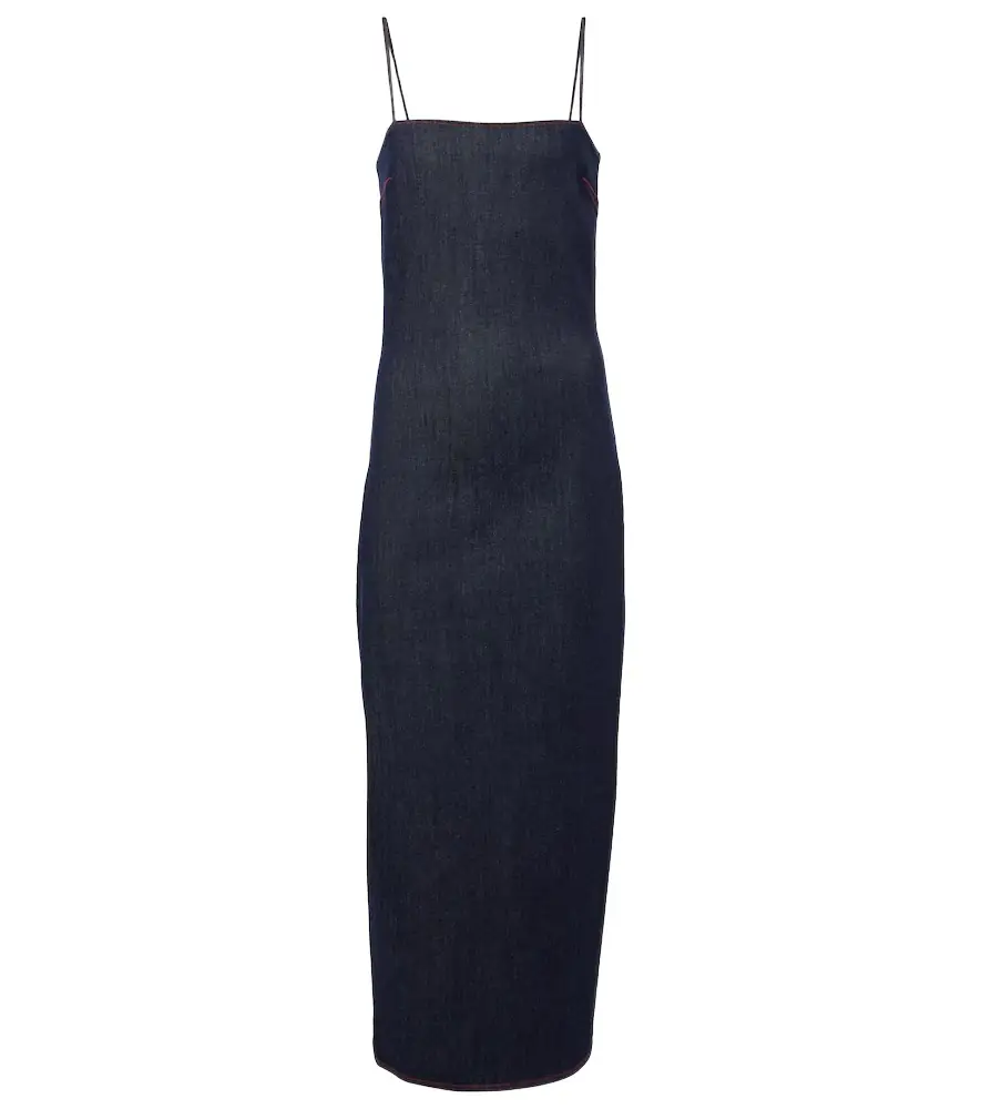 Alaia Alaïa Denim midi dress