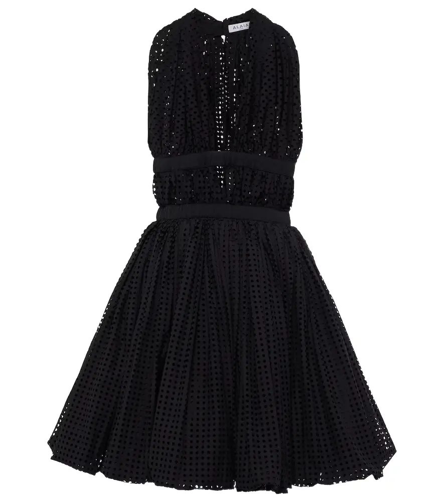 Alaia Alaïa Deesse cotton-blend minidress
