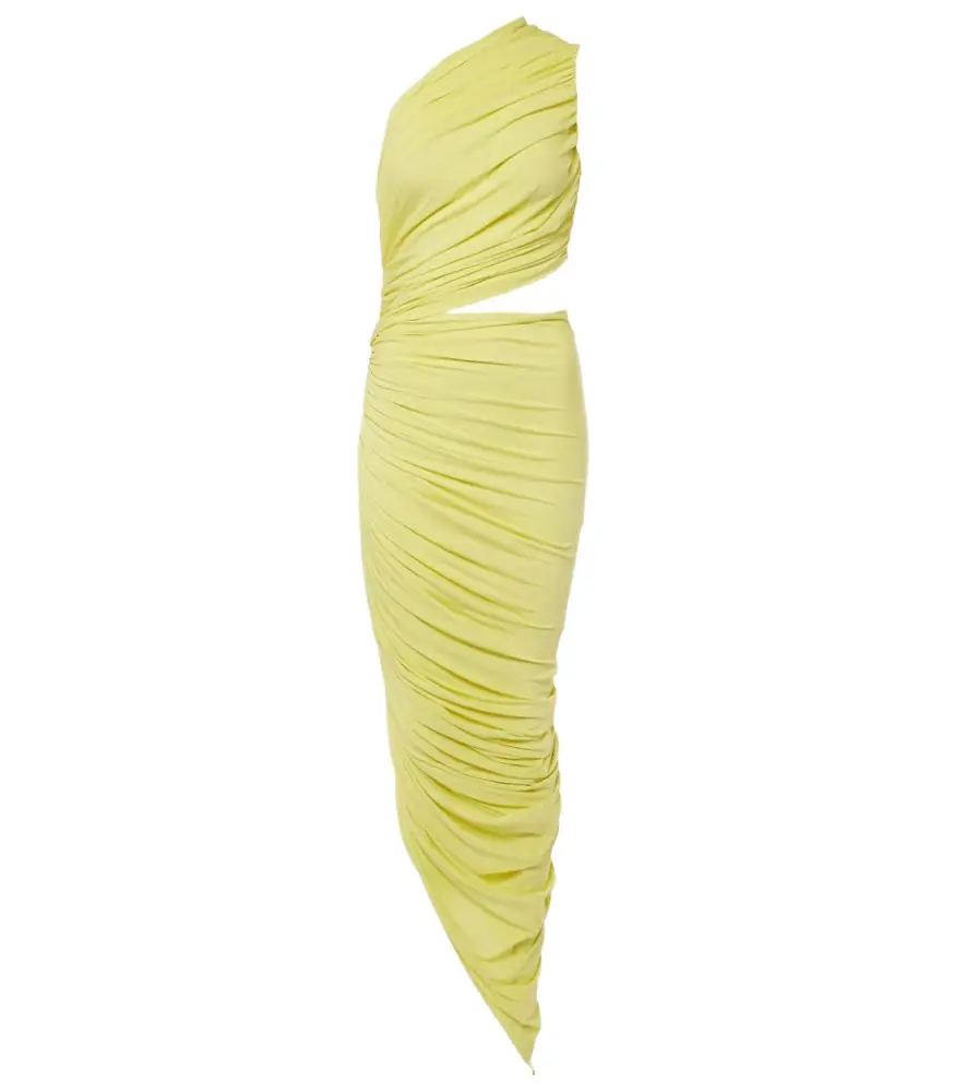Alaia Alaïa Ruched cutout jersey gown