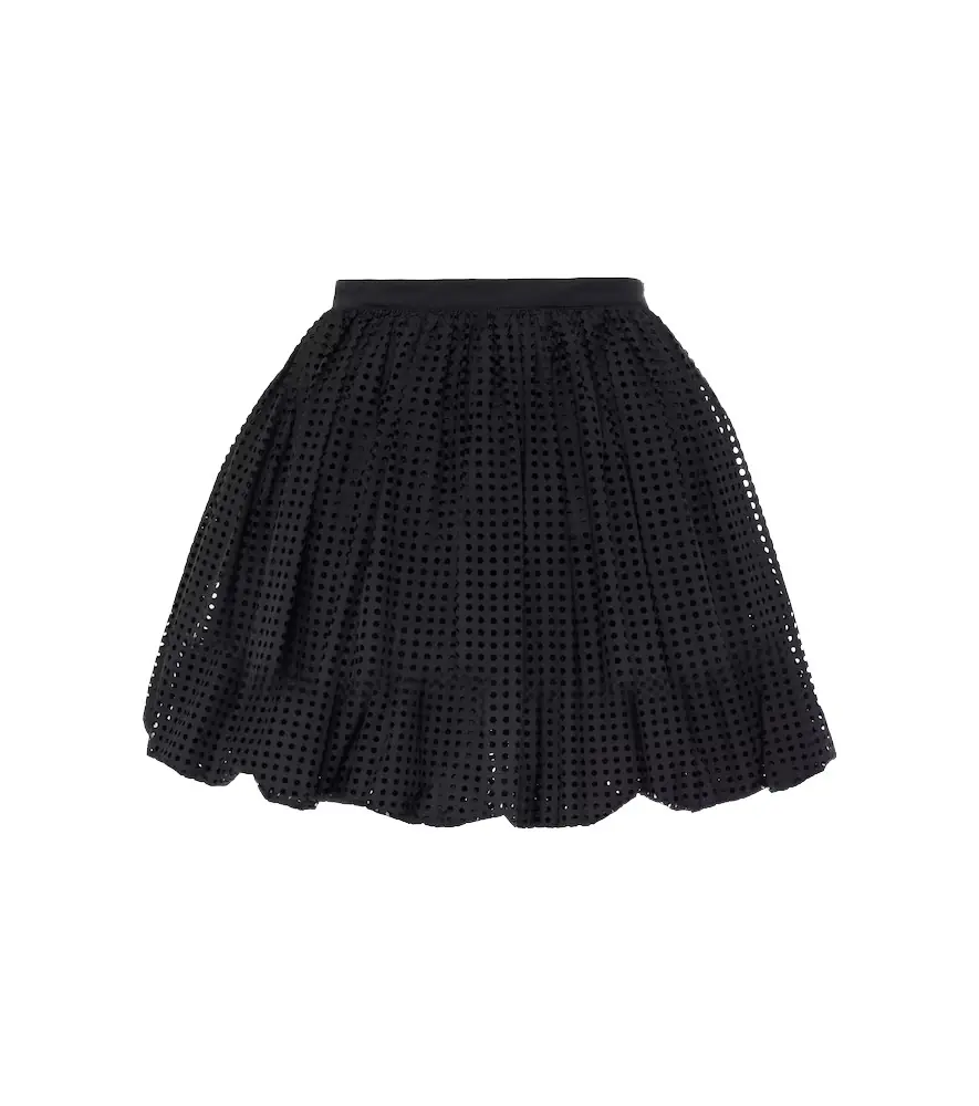 Alaia Alaïa Cotton-blend poplin miniskirt