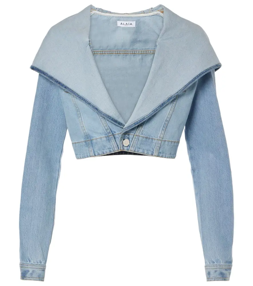 Alaia Alaïa Cropped denim jacket