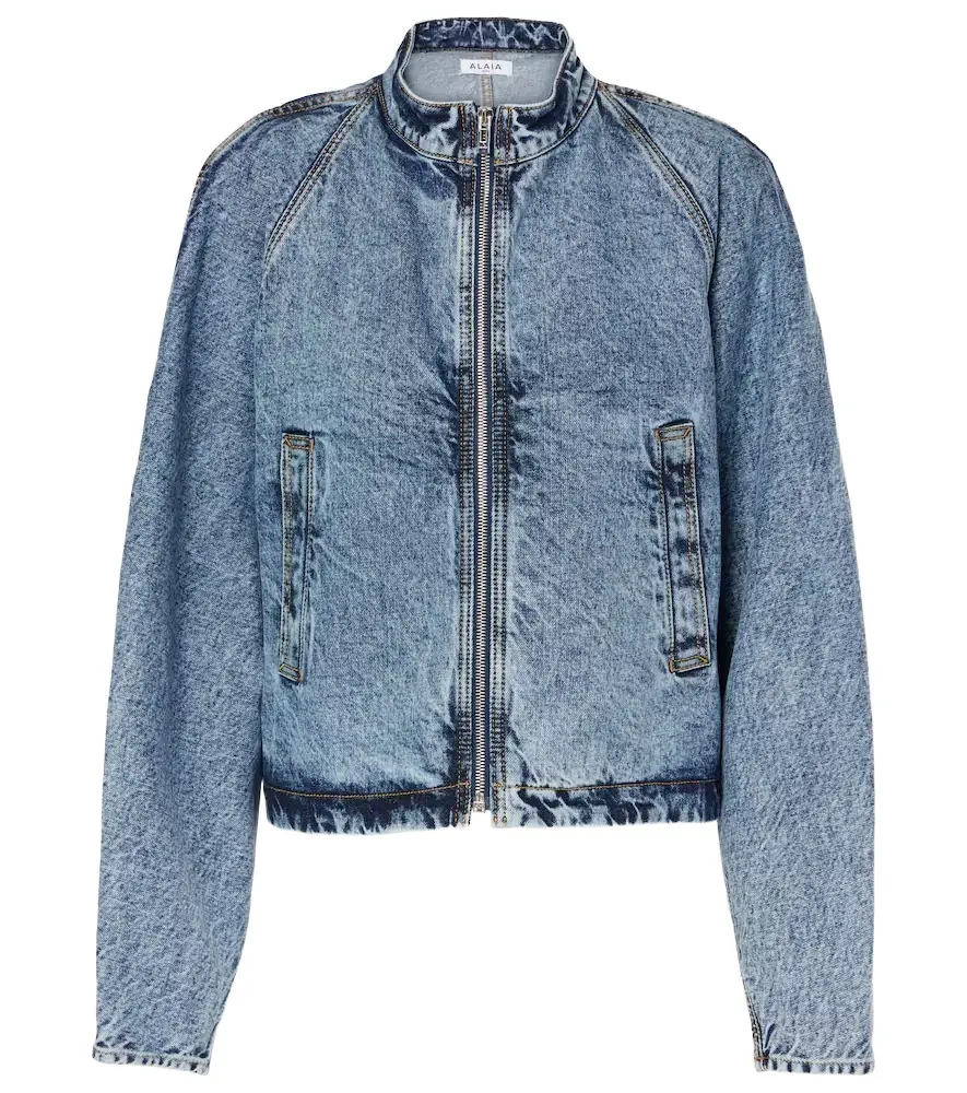 Alaia Alaïa Round Racing denim jacket