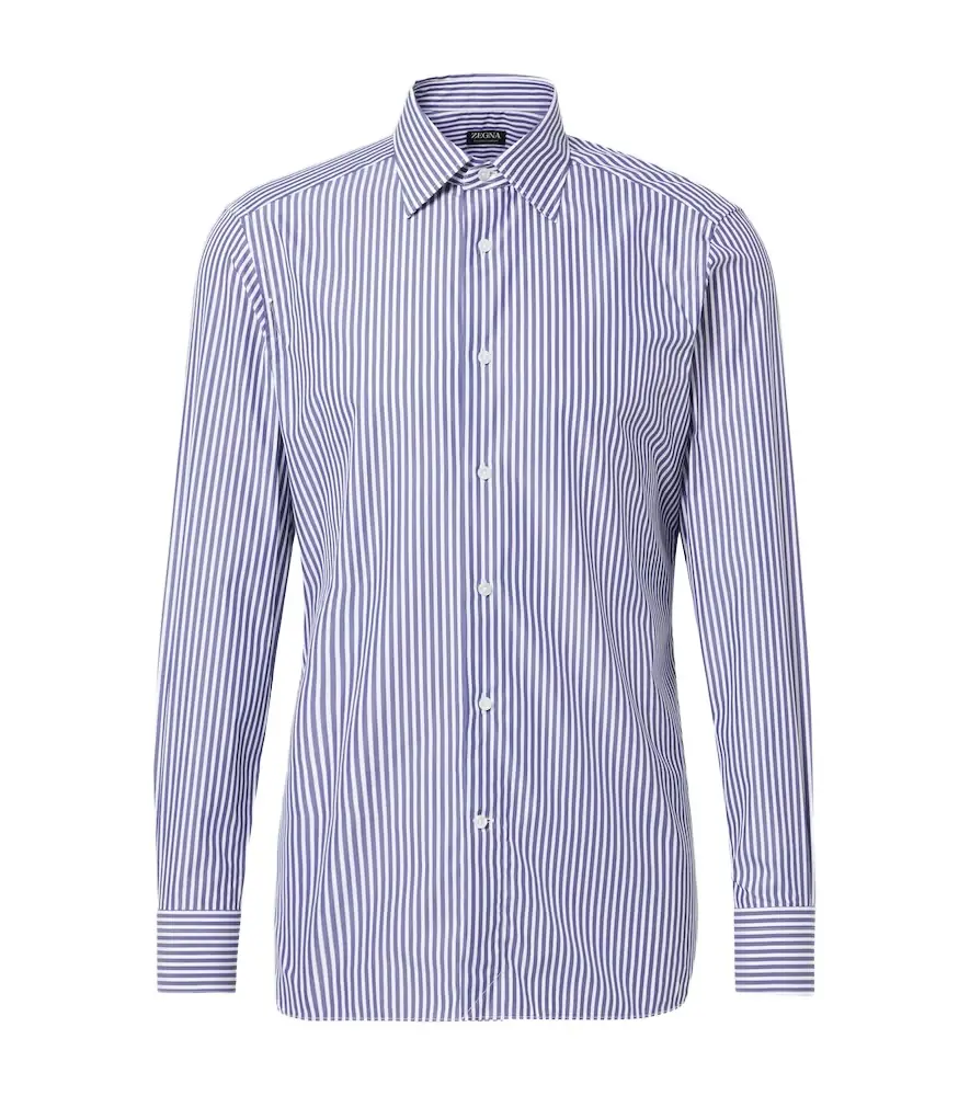 Zegna Striped cotton shirt