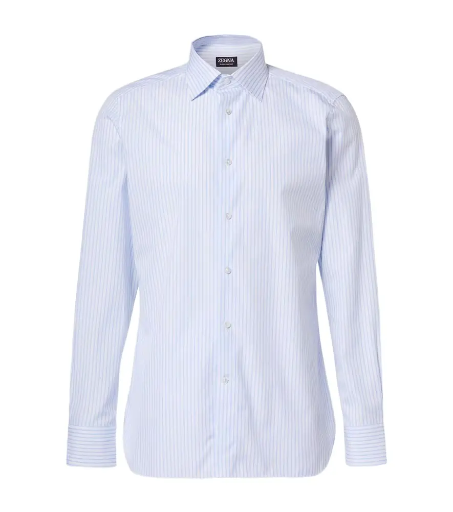 Zegna Striped cotton Oxford shirt