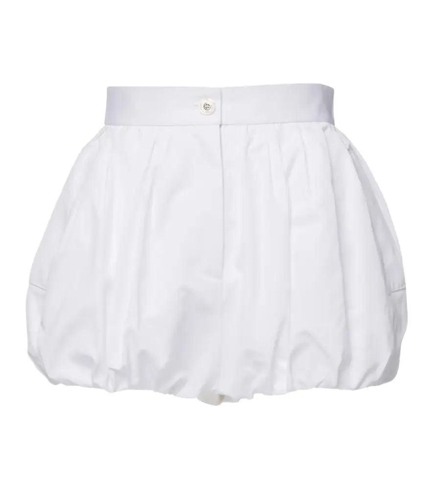 Dolce & Gabbana High-rise cotton poplin shorts
