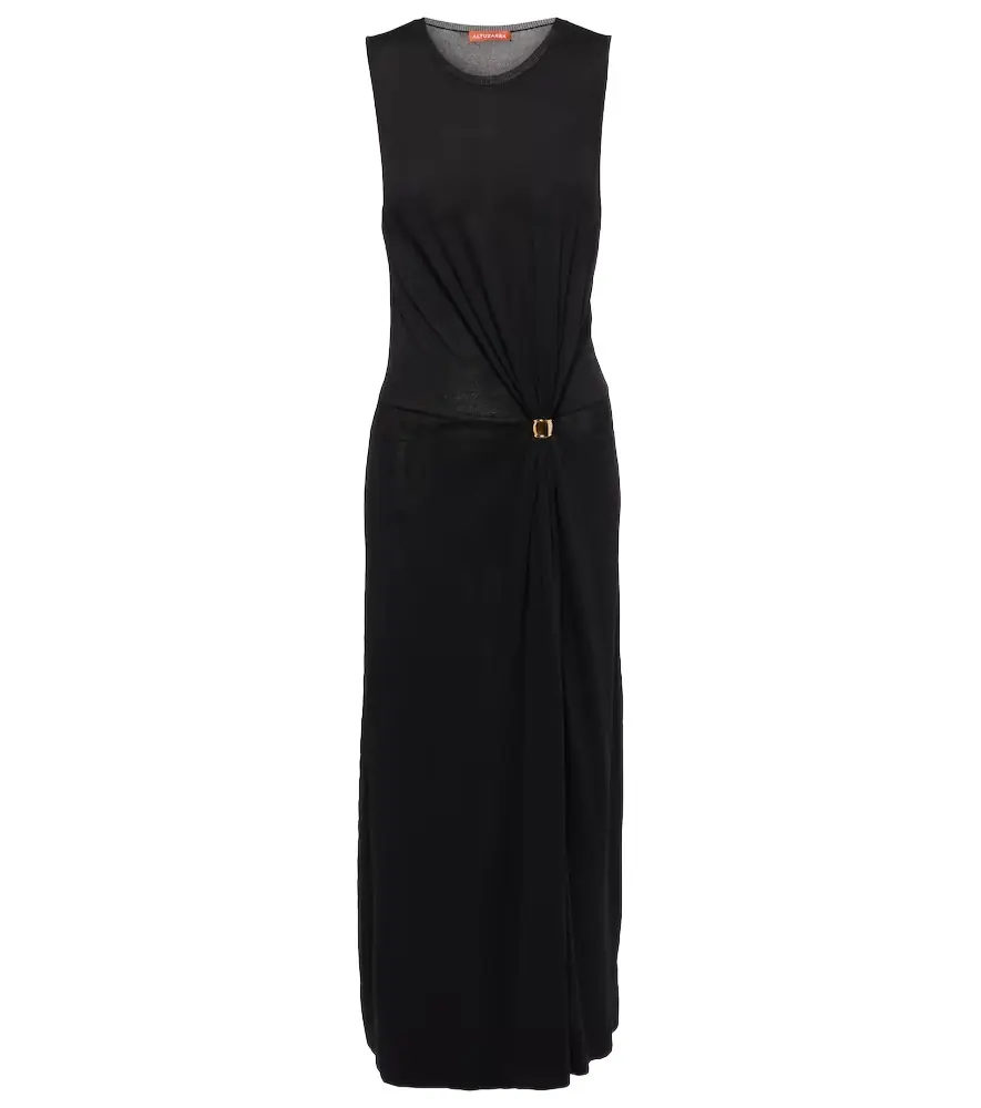 Altuzarra Saralien gathered jersey midi dress