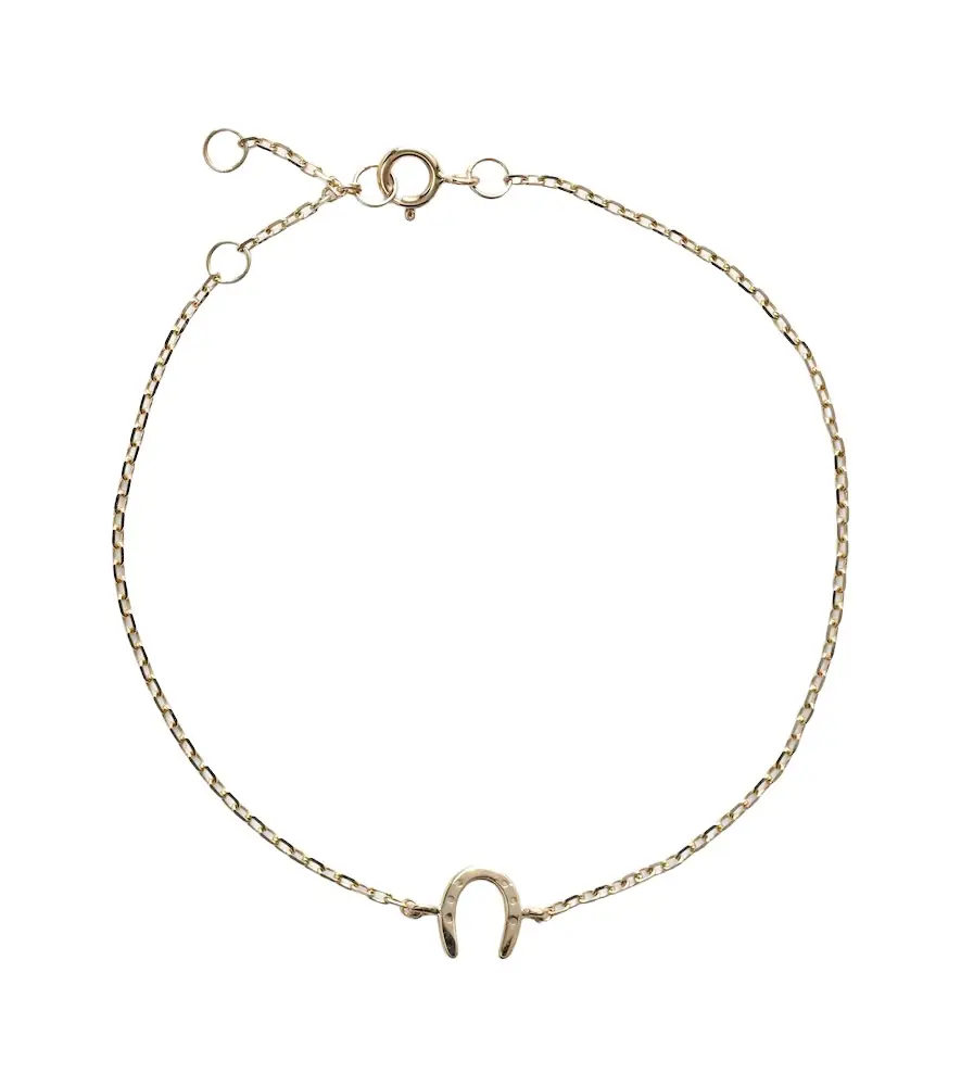 Stone and Strand Lucky Horseshoe 10kt gold bracelet
