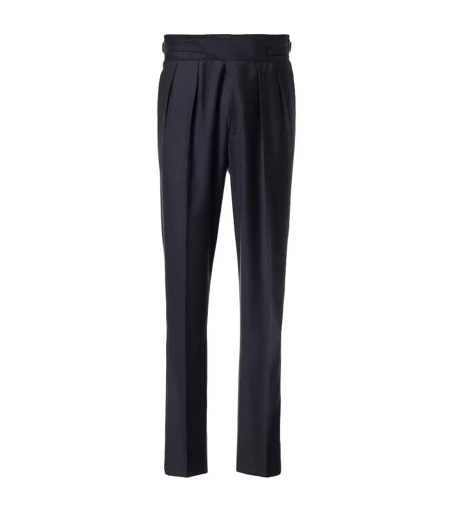 Rubinacci Manny virgin wool straight pants