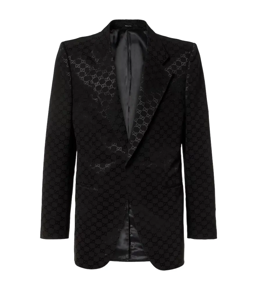 Gucci GG Canvas cotton-blend blazer