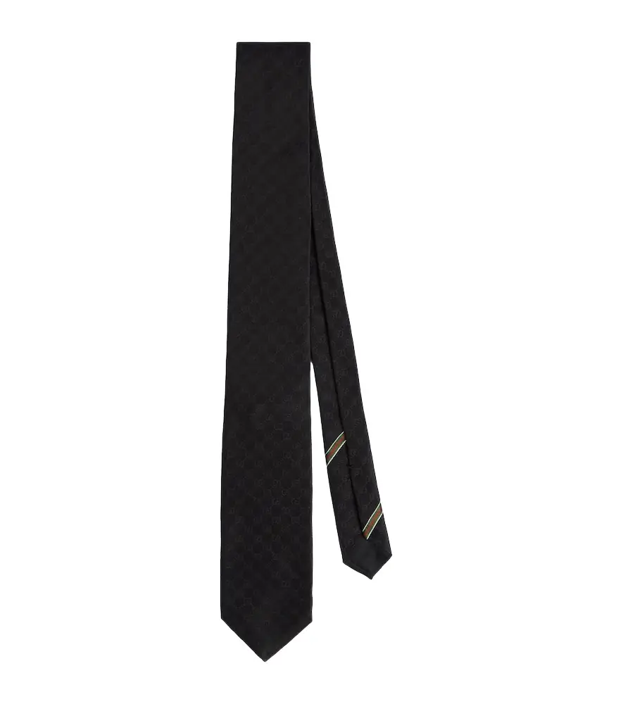 Gucci GG silk twill tie
