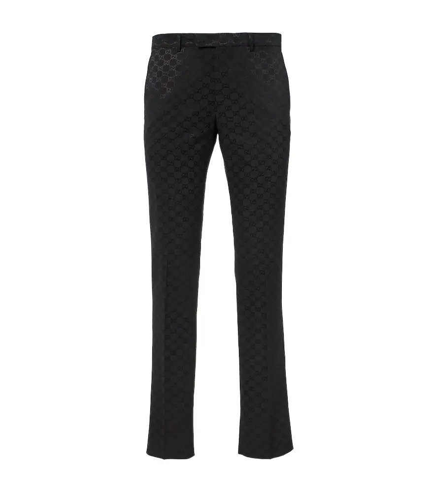 Gucci GG cotton-blend straight pants