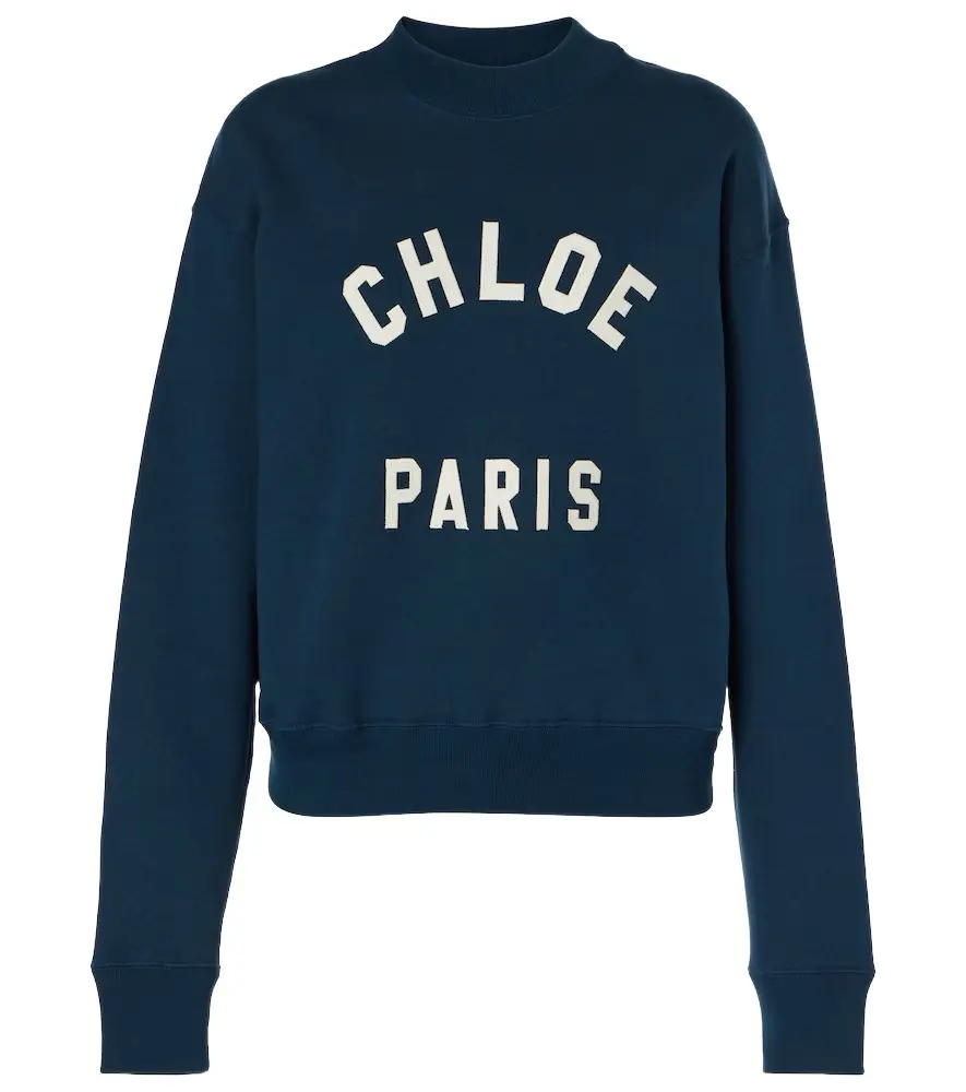 Chloe Chloé Logo cotton fleece sweatshirt