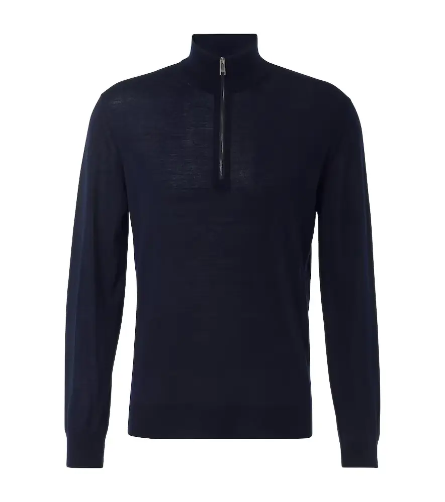 Zegna Wool half-zip sweater