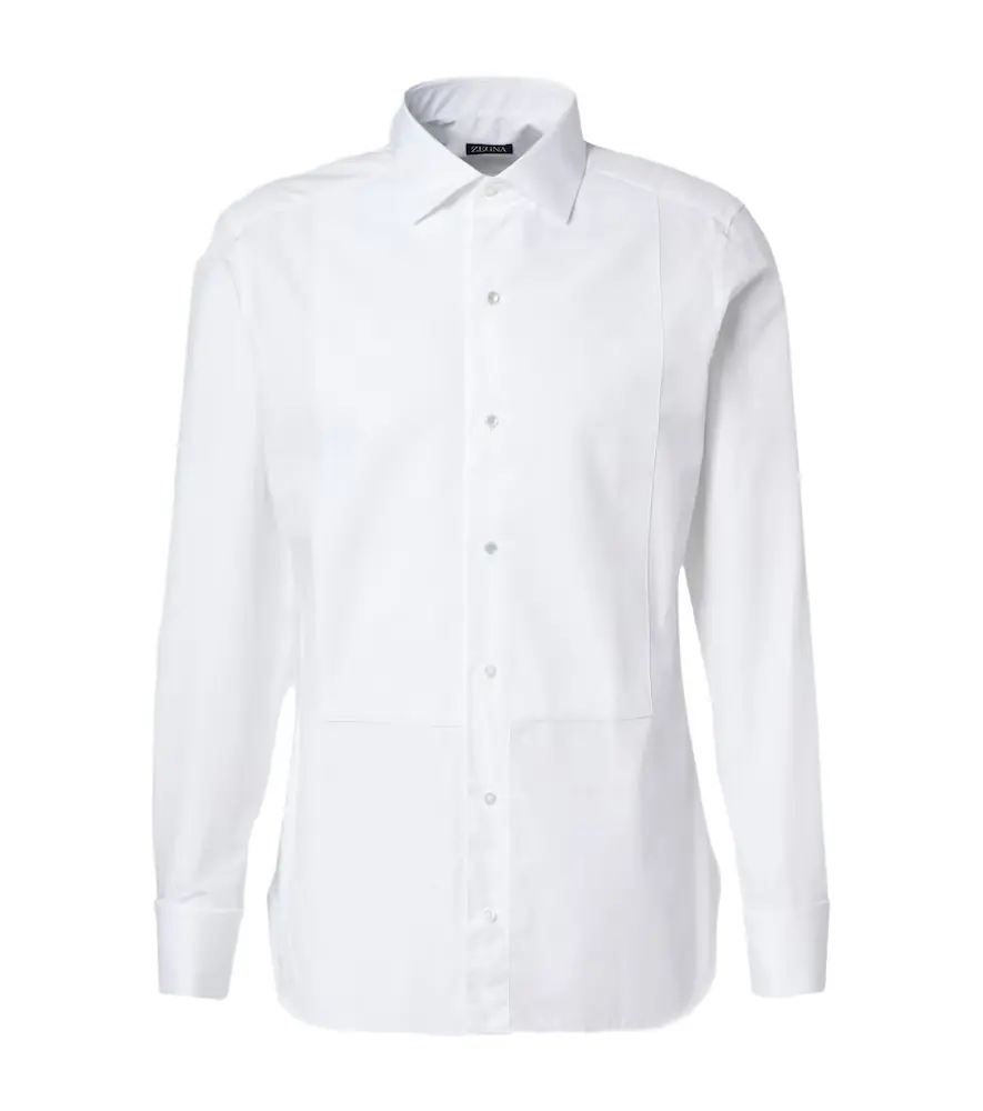Zegna Cotton tuxedo shirt
