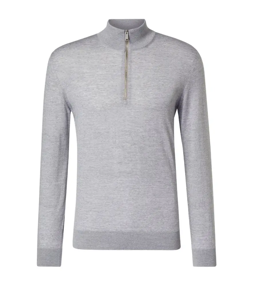 Zegna Wool half-zip sweater