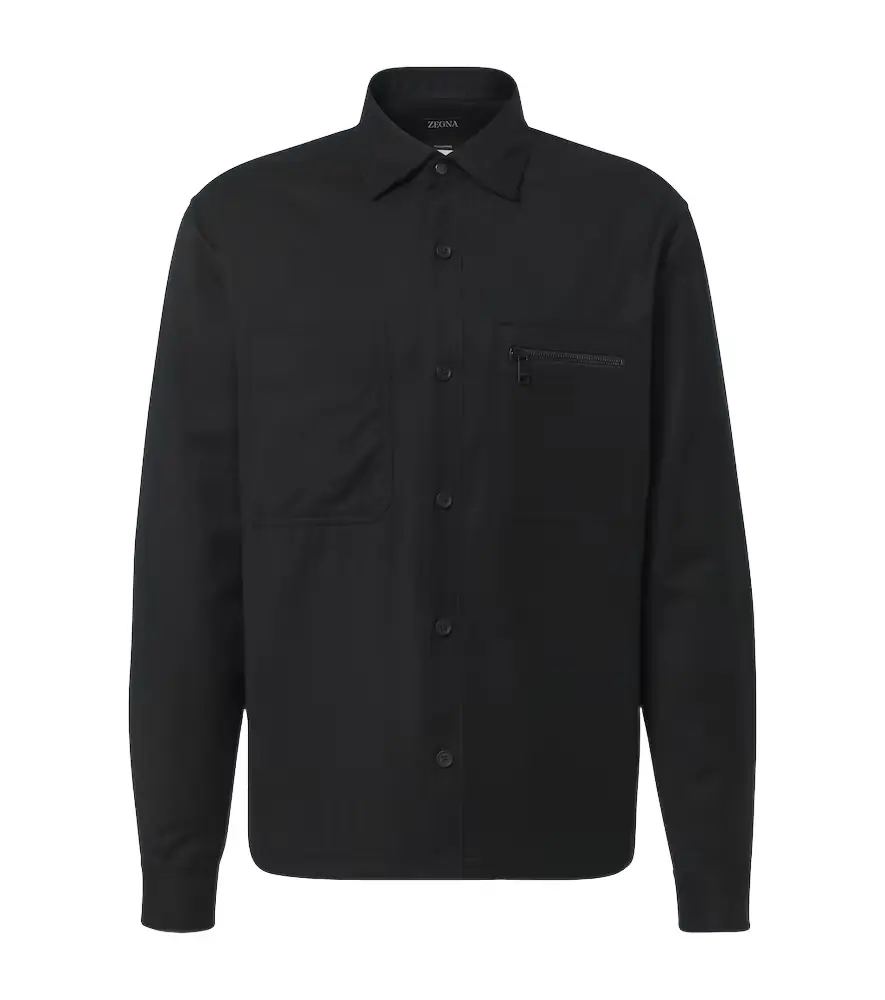 Zegna Technical wool overshirt