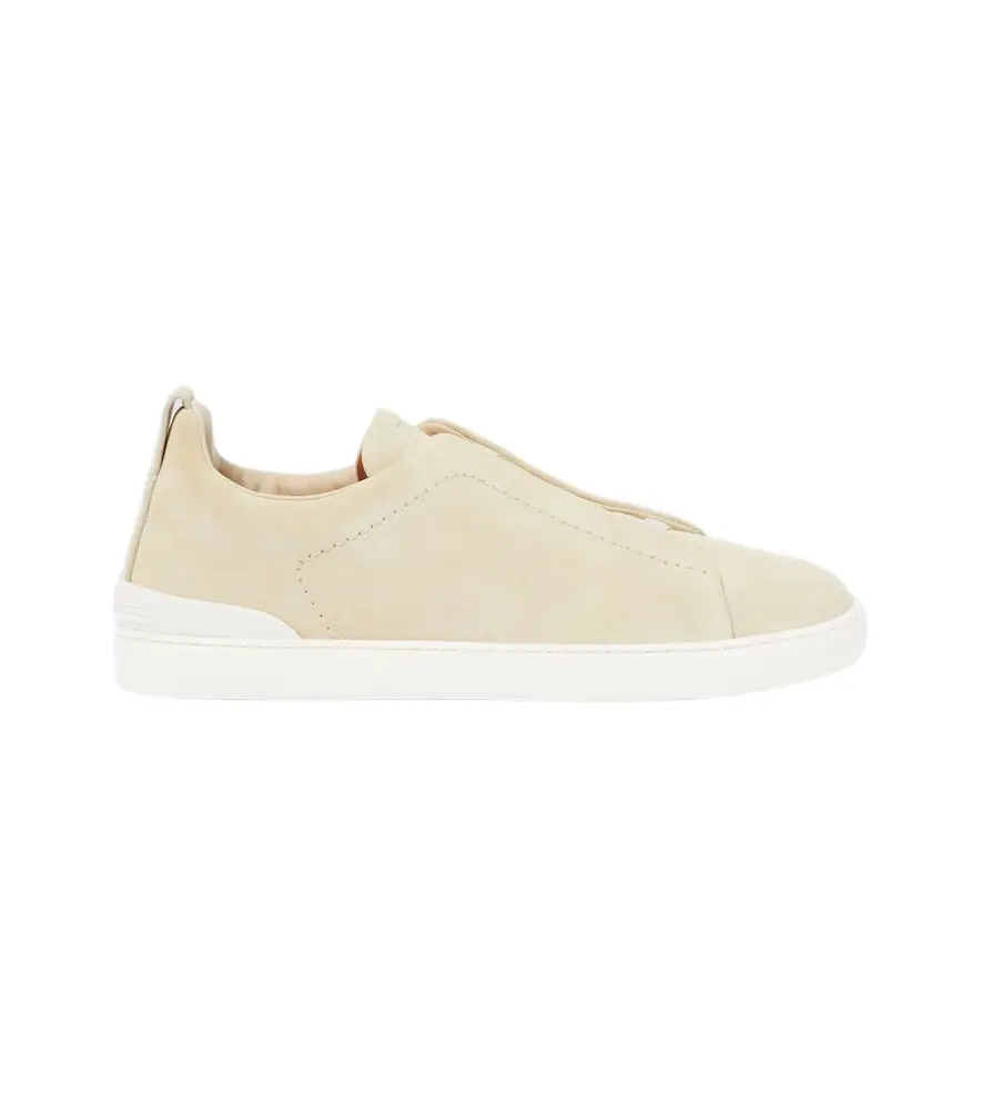 Zegna Triple Stitch suede sneakers