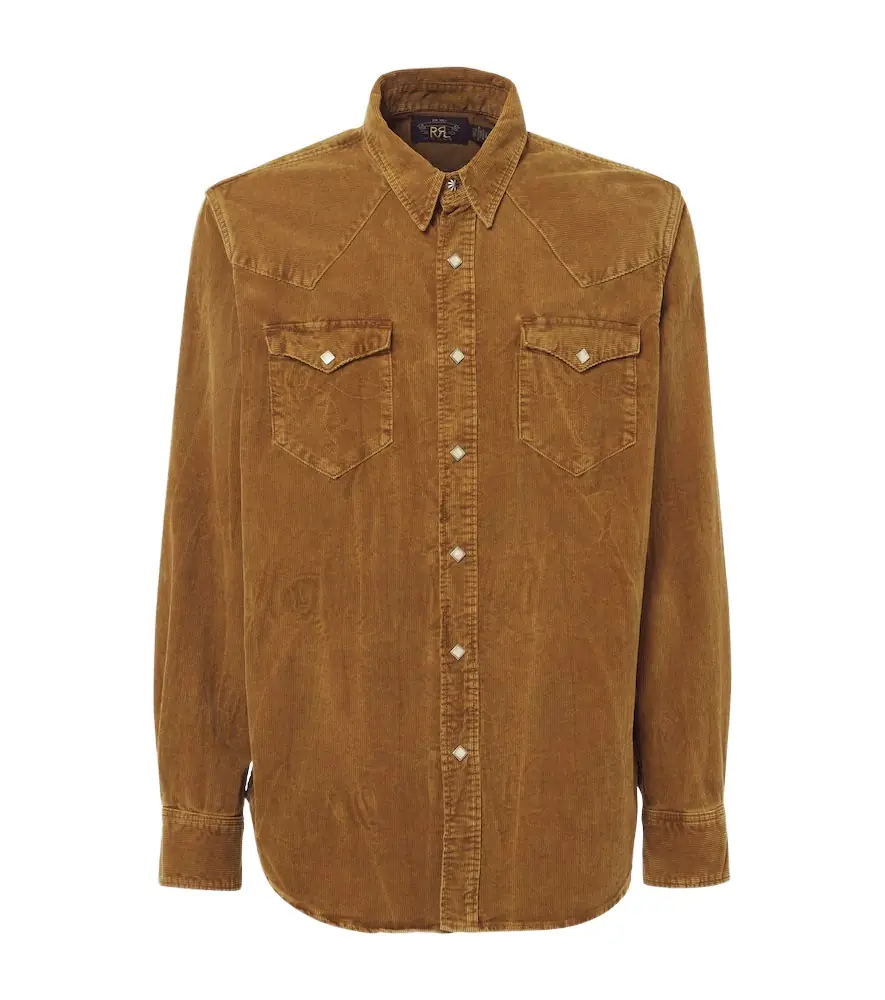RRL Buffalo West cotton corduroy shirt
