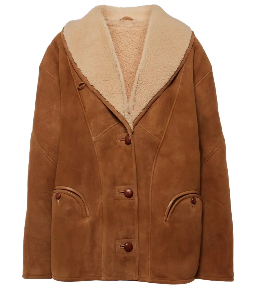 Blaze Milano Blazé Milano Tatoosh shearling-lined suede jacket