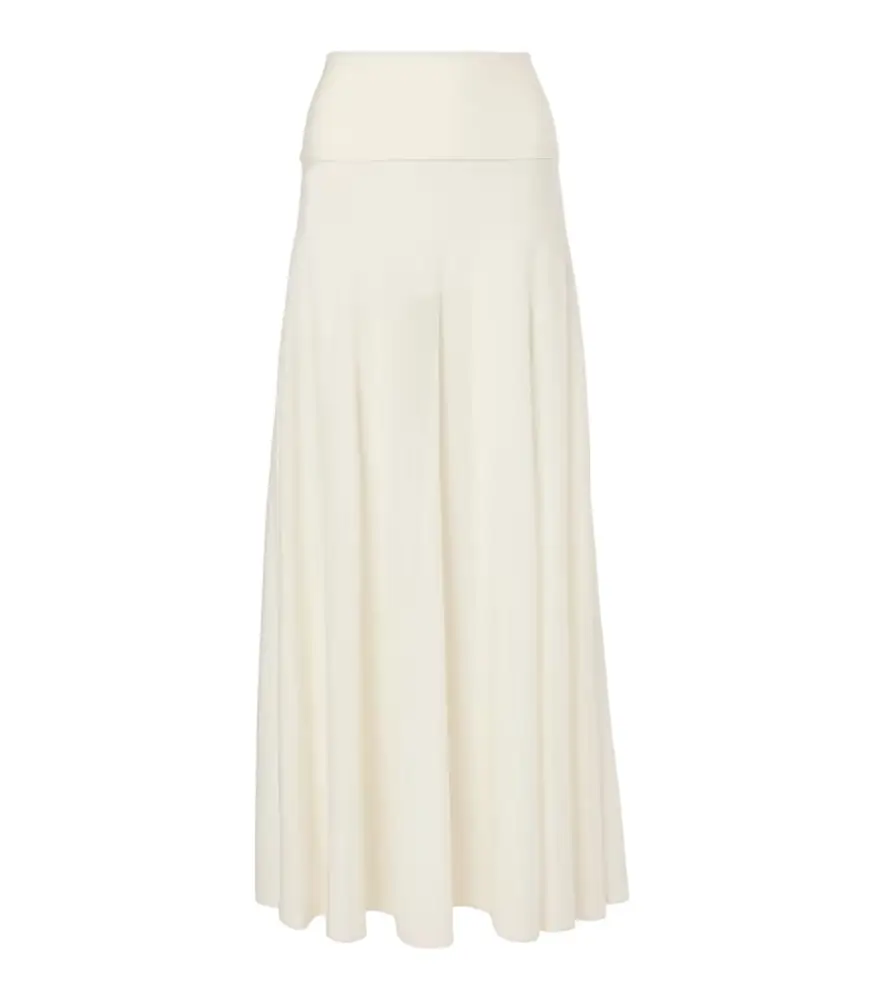 Alaia Alaïa Low-rise virgin wool maxi skirt