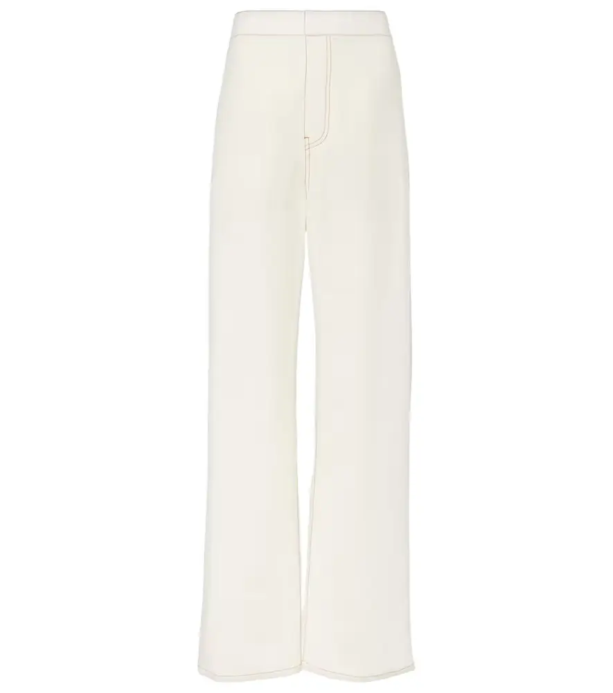 Alaia Alaïa High-rise wool-blend wide-leg pants
