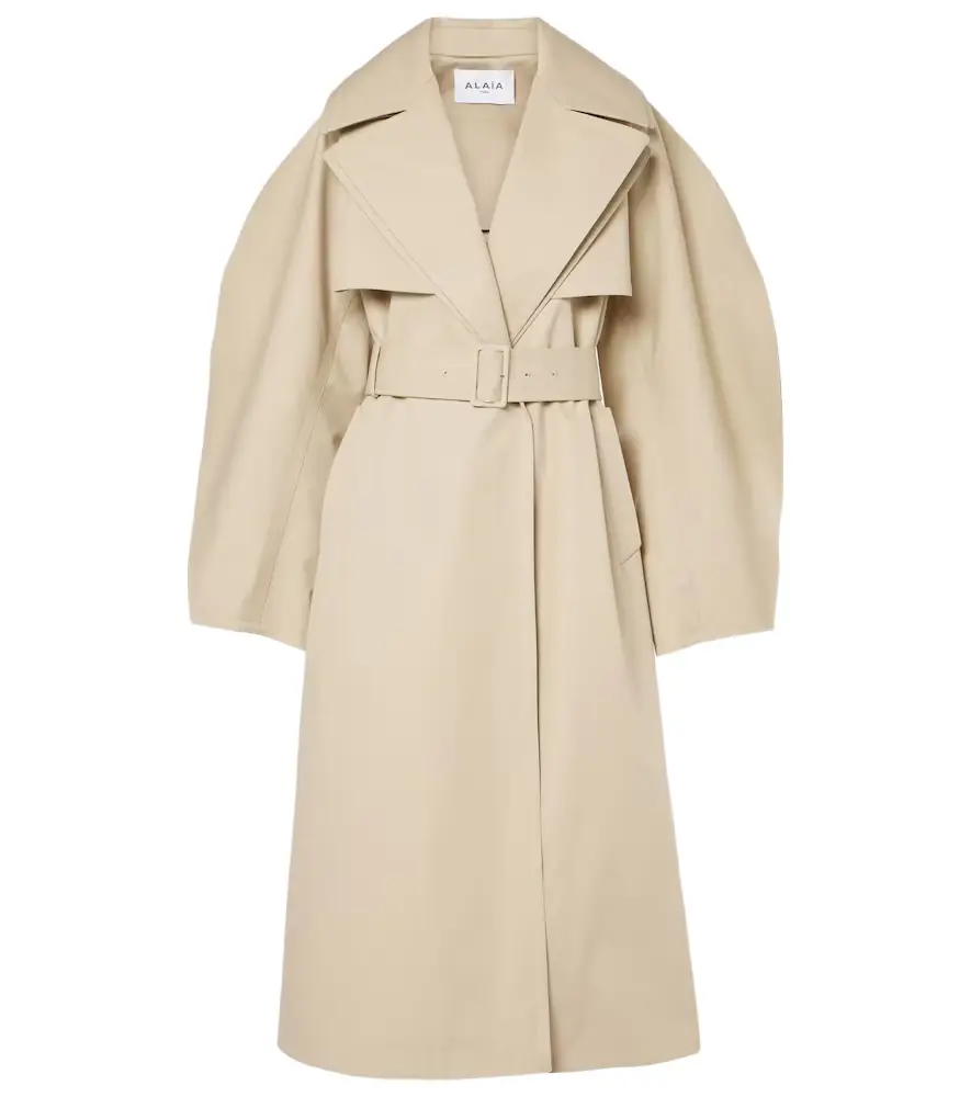Alaia Alaïa Cotton gabardine trench coat