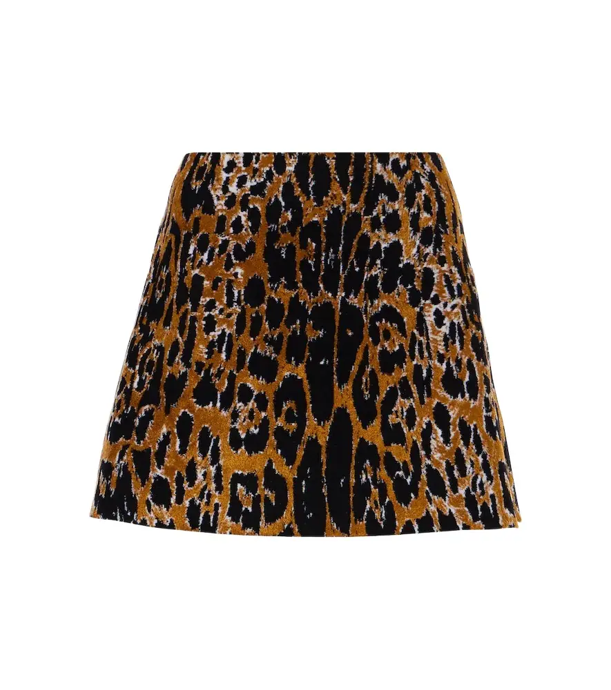 Alaia Alaïa Leopard-print miniskirt