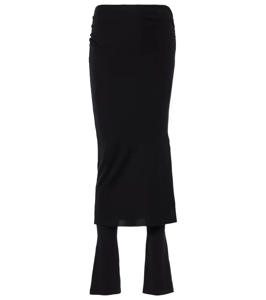 Alaia Alaïa Ruched wool-blend skirt pants