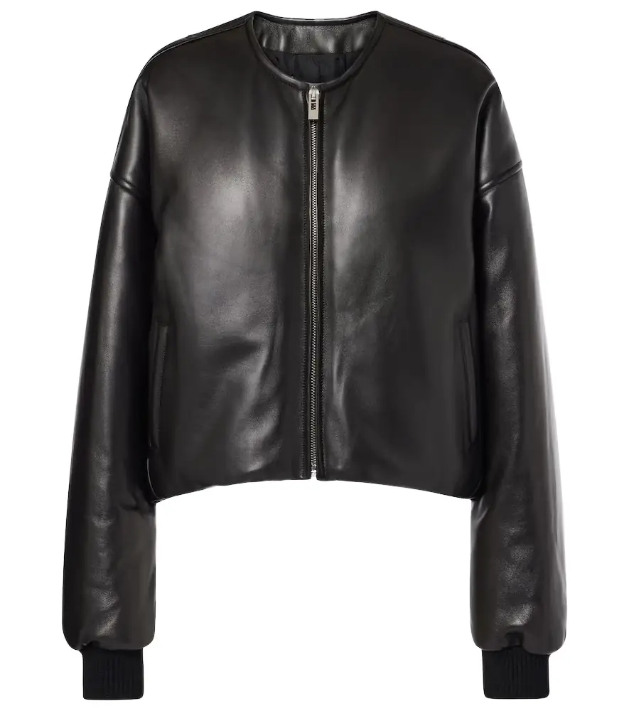 Alaia Alaïa Leather bomber jacket