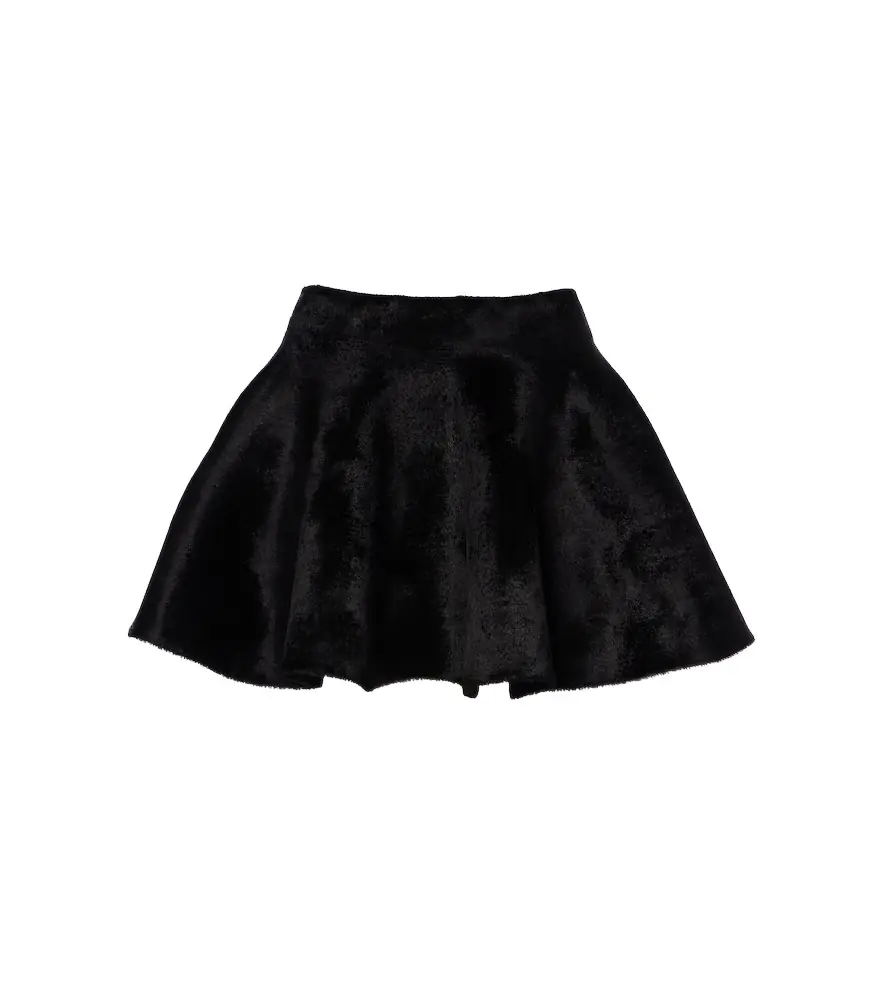 Alaia Alaïa Flared wool-blend miniskirt