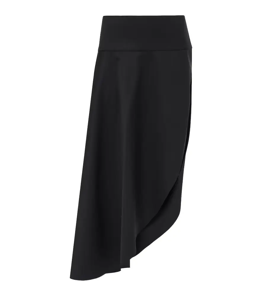 Alaia Alaïa Asymmetric wool midi skirt