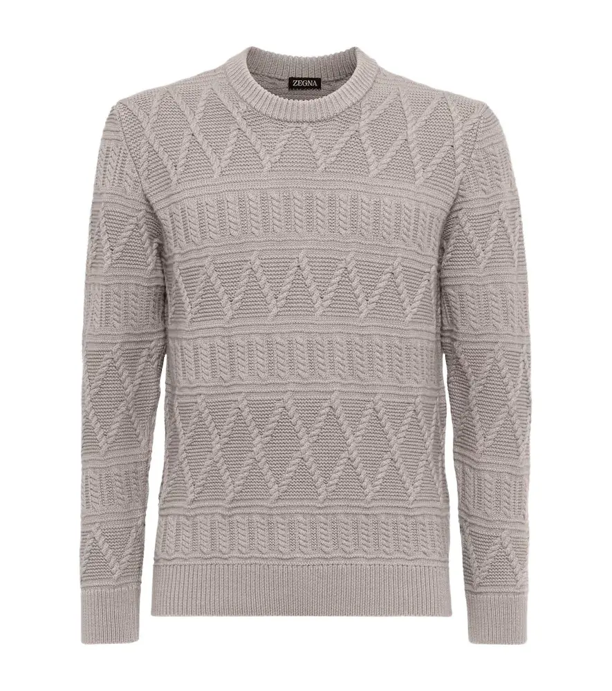 Zegna Aran wool sweater
