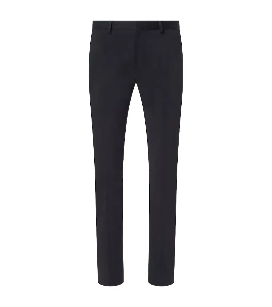 Zegna Winter mid-rise cotton chinos