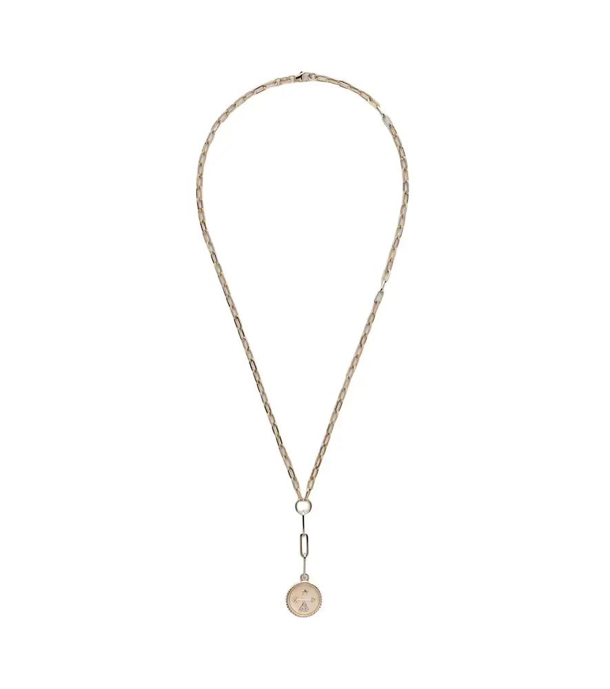 FoundRae Refined Clip 18kt gold chain necklace with diamonds