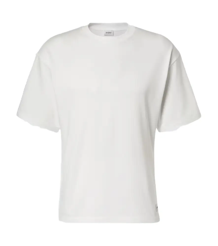 Saint Laurent Cotton-blend jersey T-shirt