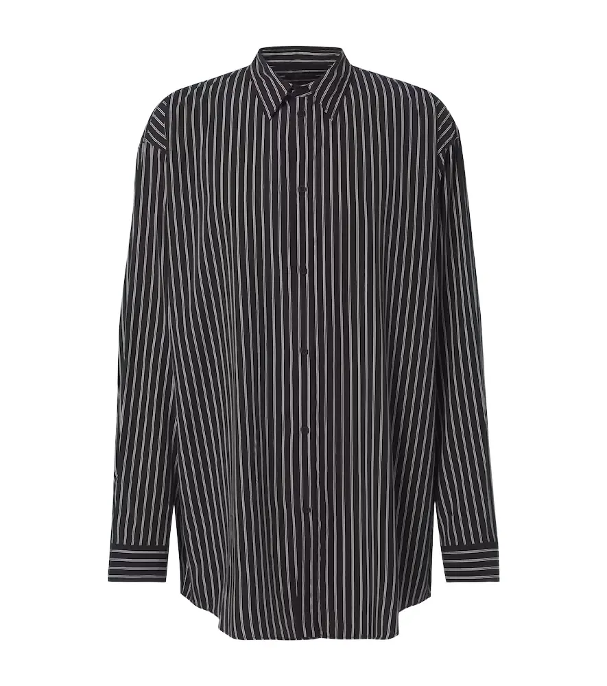 Balenciaga Flowing striped poplin shirt