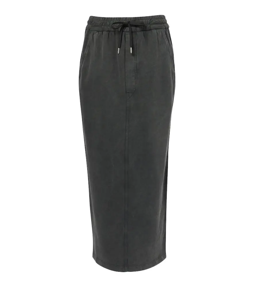 Marant Etoile Noreen cotton jersey midi skirt