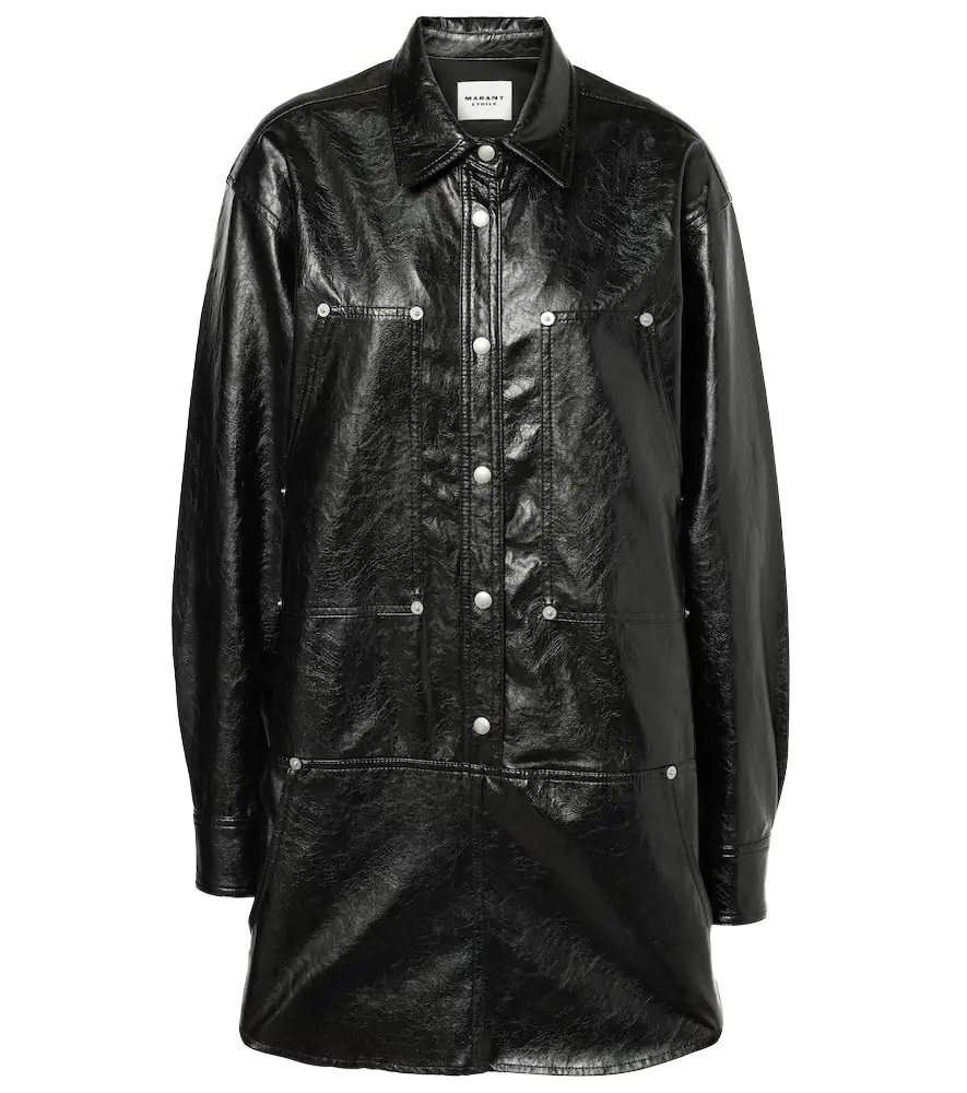 Marant Etoile Ayali faux leather minidress